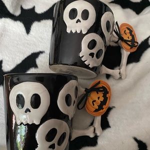 Blue Sky Clayworks Skeleton Bone Mug Set